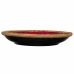 Centro de Mesa Alexandra House Living Negro Rojo Plateado Cerámica 32 x 6 x 32 cm