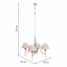 Lampadario Alexandra House Living Bianco Grigio