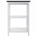 Shelves Alexandra House Living White Paolownia wood MDF Wood 30 x 60 x 40 cm