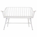 Bench Alexandra House Living White Iron 53 x 86 x 128 cm