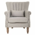 Armchair Alexandra House Living Light grey 59 x 87 x 73 cm