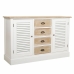 Credenza Alexandra House Living Bianco Legno di paulownia Legno MDF 40 x 80 x 124 cm