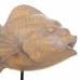 Decorative Figure Alexandra House Living Grey Dark brown Wood Iron Fish 31 x 24 x 30 cm