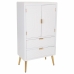 Armário Alexandra House Living Branco Dourado Madeira MDF 36 x 118 x 62 cm