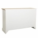 Credenza Alexandra House Living Bianco Legno di paulownia Legno MDF 40 x 80 x 124 cm