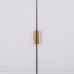 Armário Alexandra House Living Branco Dourado Madeira MDF 36 x 118 x 62 cm