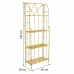 Scaffale Alexandra House Living Giallo Forjare 28 x 160 x 60 cm