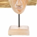 Deko-Figur Alexandra House Living natürlich Holz Glas Seetang Maske 53 x 13 x 30 cm