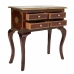 Hall Table with Drawers Alexandra House Living Dark brown Brass Mango wood MDF Wood 33 x 73 x 71 cm