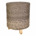 Hocker Alexandra House Living Grau Holz Synthetischer Rattan 40 x 48 x 40 cm