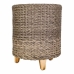 Hocker Alexandra House Living Grau Holz Synthetischer Rattan 40 x 48 x 40 cm