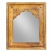 Wall mirror Alexandra House Living White Natural 3 x 51 x 42 cm Rectangular