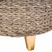 Hocker Alexandra House Living Grau Holz Synthetischer Rattan 40 x 48 x 40 cm