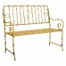 Banco Alexandra House Living Amarelo Metal 50 x 92 x 126 cm