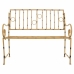 Banc Alexandra House Living Jaune Métal 50 x 92 x 126 cm