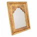 Wall mirror Alexandra House Living White Natural 3 x 51 x 42 cm Rectangular