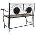 Banc Alexandra House Living Noir Fer Carrelage 50 x 88 x 110 cm