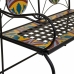 Banc Alexandra House Living Noir Fer Carrelage 50 x 88 x 110 cm