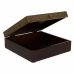 Doos-Juwelenkistje Alexandra House Living Donkerbruin Blik Mangohout Hout MDF 20 x 7 x 20 cm