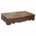 Doos-Juwelenkistje Alexandra House Living Donkerbruin Blik Mangohout Hout MDF 20 x 7 x 33 cm