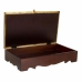 Boîte à bijoux Alexandra House Living Brun foncé Laiton Bois de manguier Bois MDF 20 x 7 x 33 cm