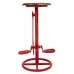 Tabouret Alexandra House Living Rouge Bois Fer 40 x 73 x 40 cm Pédales