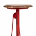 Tabouret Alexandra House Living Rouge Bois Fer 40 x 73 x 40 cm Pédales