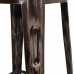 Stool Alexandra House Living Brown Black Leather Iron 40 x 75 x 40 cm