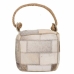 Fermaporta Alexandra House Living Pelle 20 x 20 x 20 cm Bianco