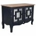 Mobilier pentru Hol Alexandra House Living Negru Sticlă Lemn de brad Lemn MDF 36 x 56 x 83 cm