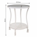 Centre Table Alexandra House Living White Glass Iron 50 x 60 x 50 cm