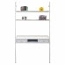 Skrivebord med hylder Alexandra House Living Hvid 45 x 188 x 107 cm