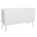 Sidebord Alexandra House Living Hvit Sølv Bambus Tre MDF 41 x 71 x 120 cm