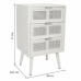 Comodino Alexandra House Living Bianco 36 x 71 x 42 cm