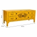 Cassettiera multiuso Alexandra House Living Giallo Legno di abete Legno MDF 40 x 50 x 120 cm