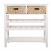 Aparador Alexandra House Living Branco Corda Madeira MDF 86 x 38 x 88 cm