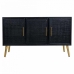 Credenza Alexandra House Living Nero Dorato Legno MDF