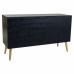 Sidebord Alexandra House Living Svart Gyllen Tre MDF