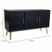 Credenza Alexandra House Living Nero Dorato Legno MDF