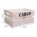 Caixas de arrumação Alexandra House Living CARGO Branco Madeira de abeto 24 x 19 x 38 cm 33 x 20 x 18 cm 28 x 15,5 x 17 cm 3 Peç