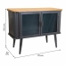 Meuble d'Appoint Alexandra House Living Marron Noir Gris verre Fer Bois d'épicéa 32 x 54 x 70 cm