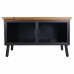 Occasional Furniture Alexandra House Living Brown Black Grey Glass Iron Fir wood 42 x 55 x 94 cm