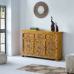 Sideboard Alexandra House Living Yellow Iron Mango wood 45 x 96 x 147 cm