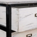 Chest of drawers Alexandra House Living White Black Paolownia wood 29 x 58 x 40 cm