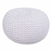 Pouffe Alexandra House Living White polystyrene 38 x 30 x 38 cm