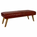 Bench Alexandra House Living Leather Mango wood 53 x 38 x 115 cm