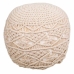 Pouf Alexandra House Living Crème polystyrène 45 x 40 x 45 cm