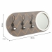 Coat rack with mirror Alexandra House Living Grey Fir wood MDF Wood 5 x 30 x 60 cm