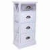 Cassettiera Alexandra House Living Bianco Legno di paulownia Legno MDF 25 x 76 x 35 cm