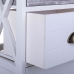 Chest of drawers Alexandra House Living White Paolownia wood MDF Wood 25 x 76 x 35 cm